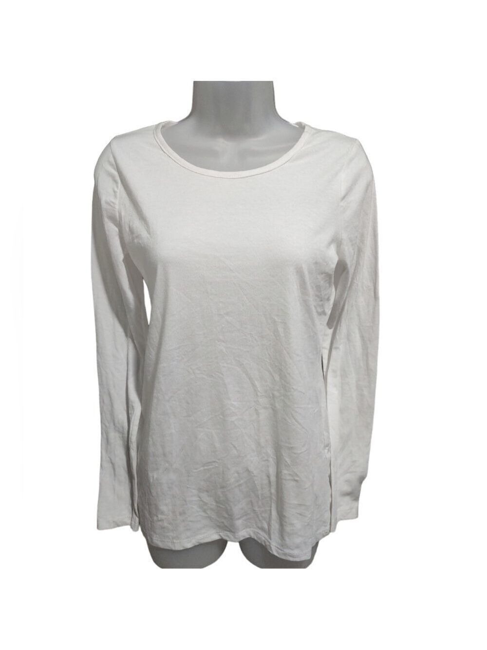 Poof White Long Sleeve Tee Small